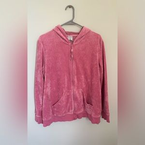 Acid Wash Maternity Zip Up Hoodie